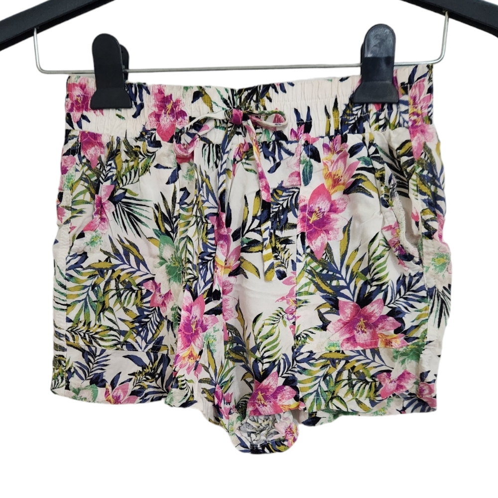 2 For $18 Joe Benbasset Soft Flowy Shorts Pockets Floral Tropical Print XS